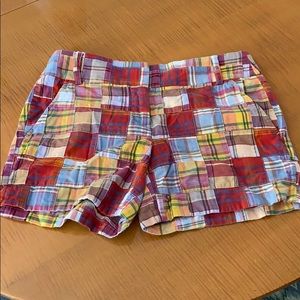 J Crew 😀10preppy madras shorts😀10